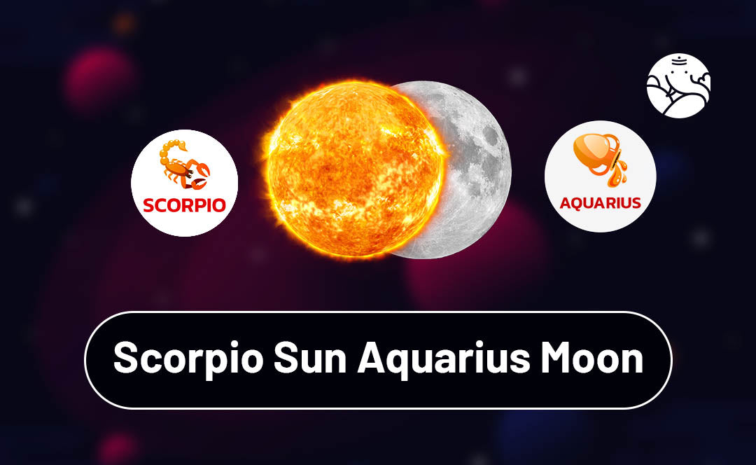 Escorpio, Sol, Acuario, Luna